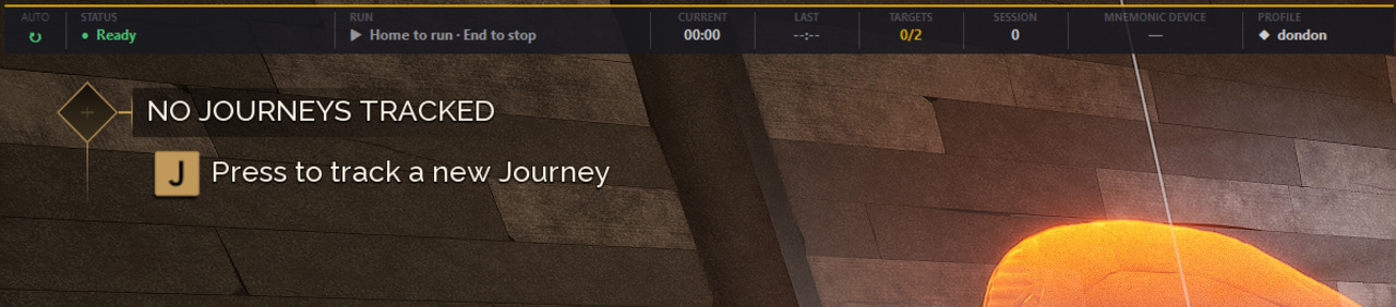 Donsraad overlay with run stats and notifications