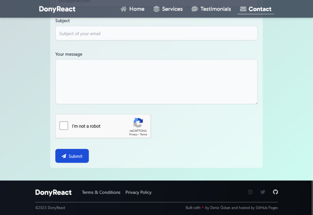 donyreact project image